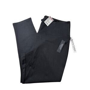 NWT Jones New York Womens 2X Black Stretchy Professional Pull On Pants